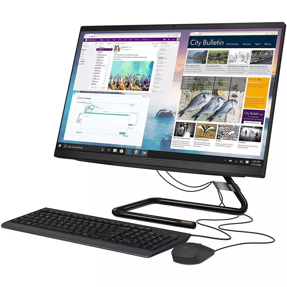 Computador All in One Lenovo IdeaCentre 24ARE05 24" (Ryzen 5 4500u 8GB 512GB SSD) - Reacondicionado Grado A