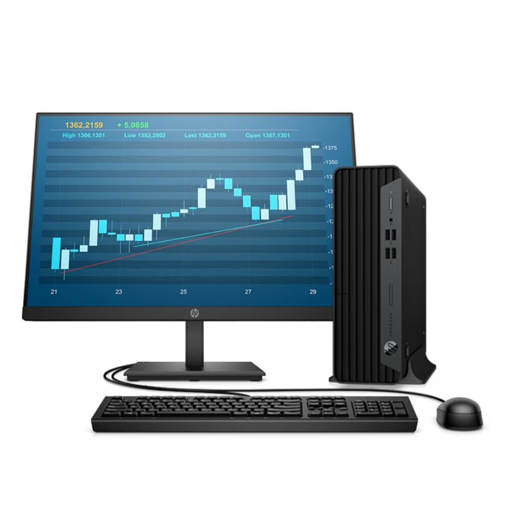 KIT Monitor + PC HP ProDesk 400 G7 SFF (i5-10ma 8GB 512GB SSD) - Reacondicionado Grado A