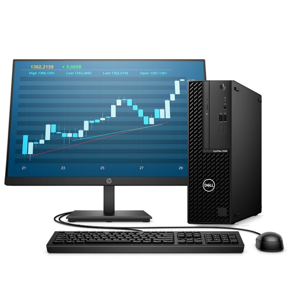 KIT MONITOR + PC Dell Optiplex 3090 SFF (i5-10ma 8GB 256GB SSD) - Reacondicionado Grado A