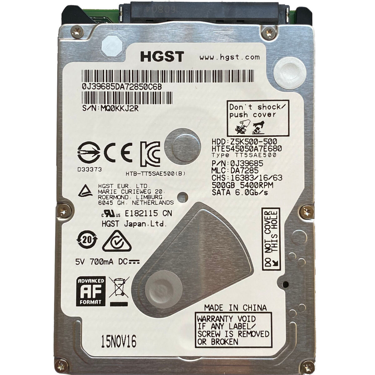 Disco Duro 1TB SATA 2.5" (Marcas Variadas, WD, Seagate, Toshiba, HGST, otras) - Reacondicionado  Grado A