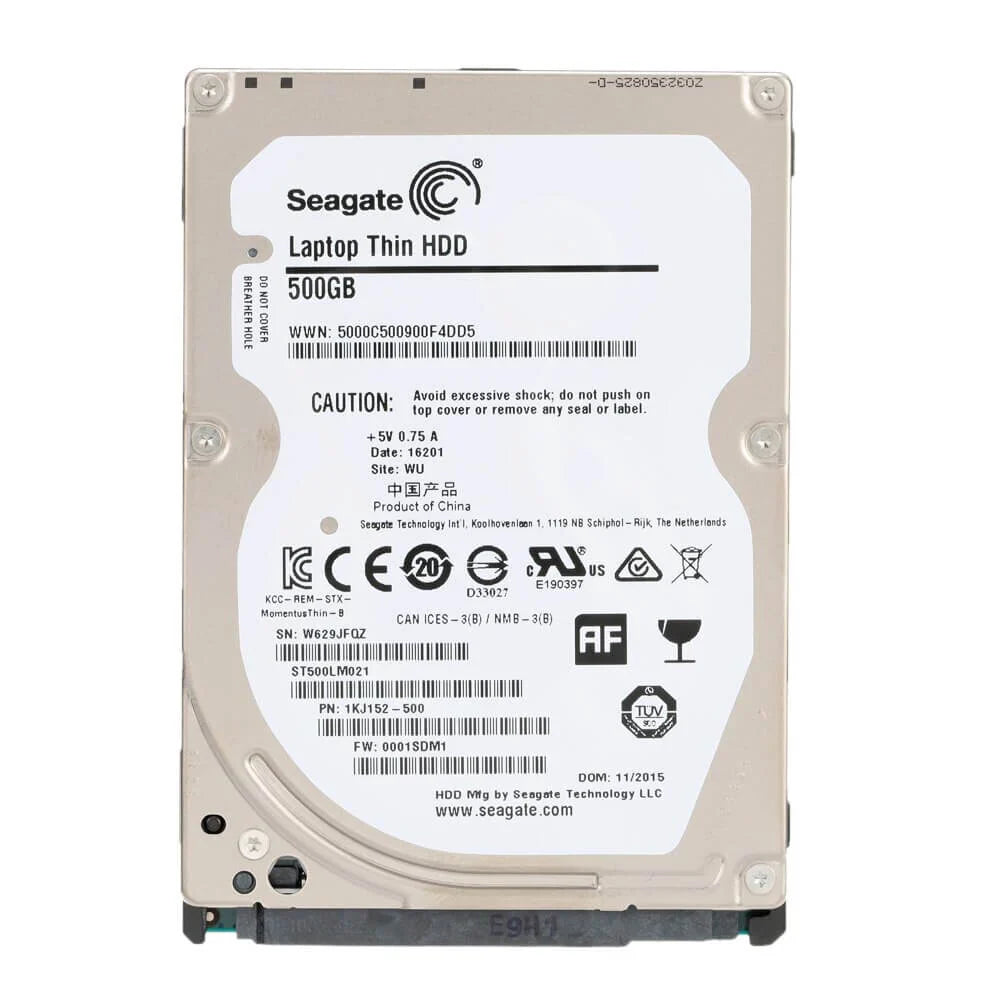 Disco Duro 1TB SATA 2.5" (Marcas Variadas, WD, Seagate, Toshiba, HGST, otras) - Reacondicionado  Grado A